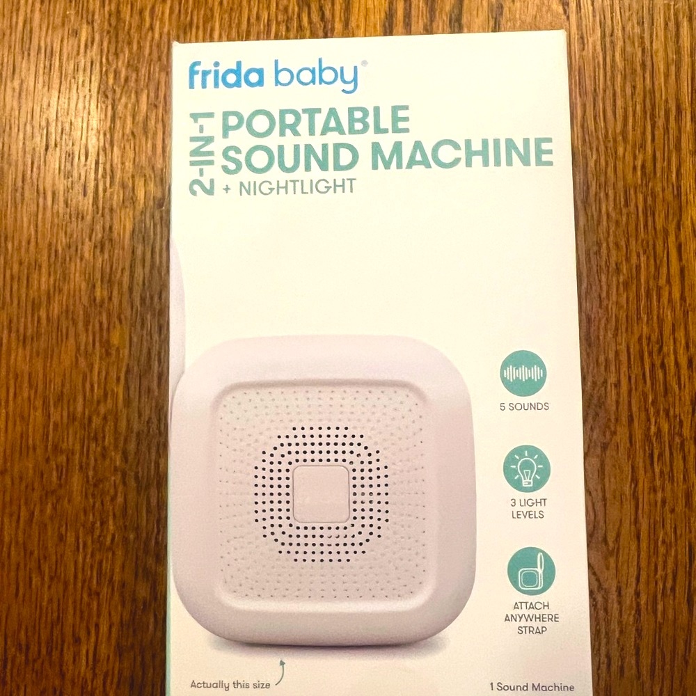White Portable Sound Machine + Nightlight
